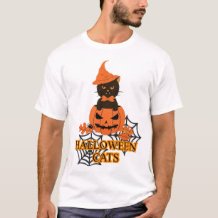 Camiseta Gato de Halloween (Feliz Halloween , Regalo para l