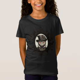 Camiseta Gato de Halloween, gato de vampiro, colmillos de d
