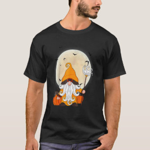 Camiseta Gato de Halloween Gnomo Gnomo Lindo Disfraz de Hal