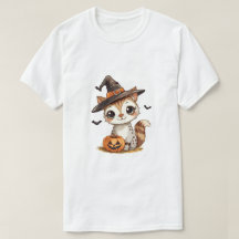 Gato de Halloween lindo con calabaza