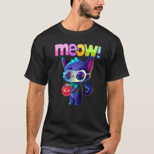 Camiseta Gato de Halloween Maúllame y Canasta de Dulces de 