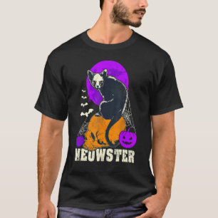 Camiseta Gato de Halloween Monstruo Meowster Gato Espeluzna