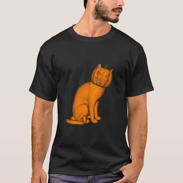 Camiseta Gato de halloween raro (Anverso)