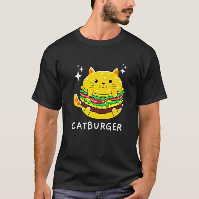 Camiseta Gato de hamburguesa (Anverso)