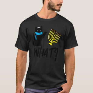 Camiseta Gato de Hanukkah Qué Chanukah Mujeres Judías Niñas
