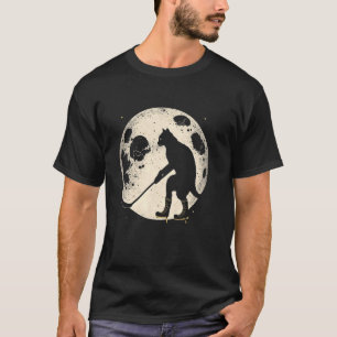 Camiseta Gato de hockey patinando sobre hielo gatito patina