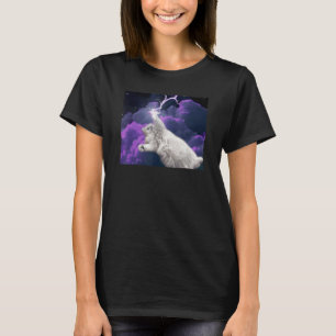 Camiseta Gato de Iluminación Espacial Galaxia