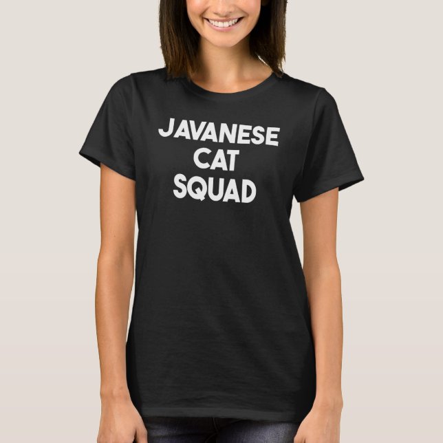 Camiseta Gato de Java    Escuadrón de Gato de Java (Anverso)