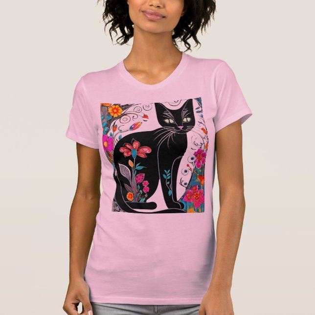Camiseta Gato de joyas (Anverso)