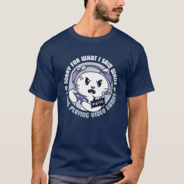 Camiseta Gato de jugador enojado