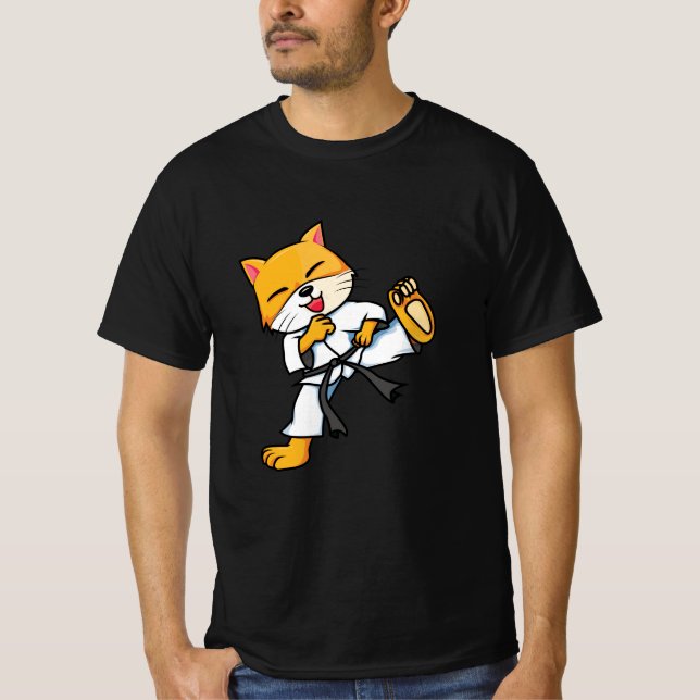 Camiseta Gato de karate (Anverso)