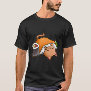 Camiseta Gato de Kawaii Sushi, gracioso dueño de un gato du