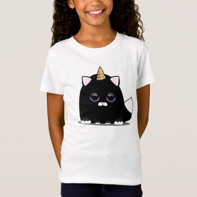 Camiseta Gato de Kawaii Unicorn (Anverso)