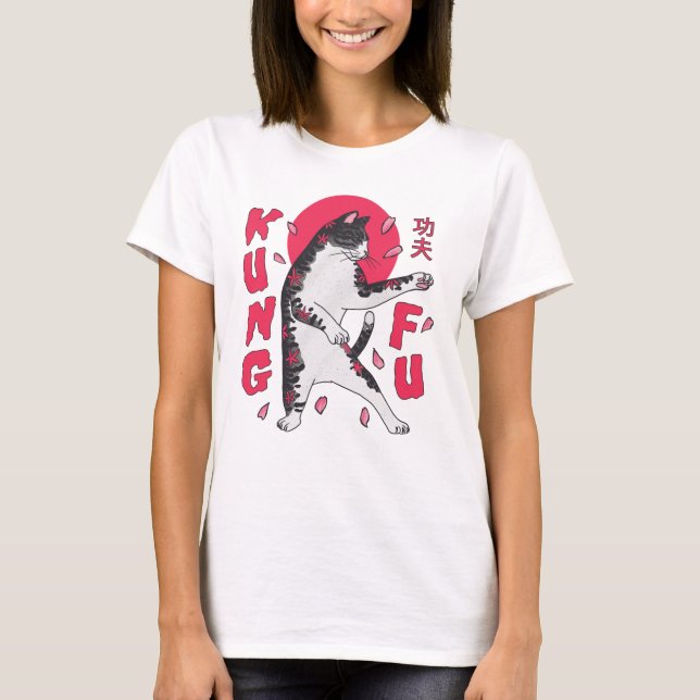 Camiseta Gato de Kung Fu (Anverso)