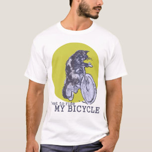 Camiseta Gato de la bicicleta