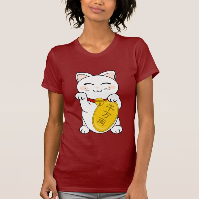 Camiseta Gato de la buena fortuna - Maneki Neko (Anverso)