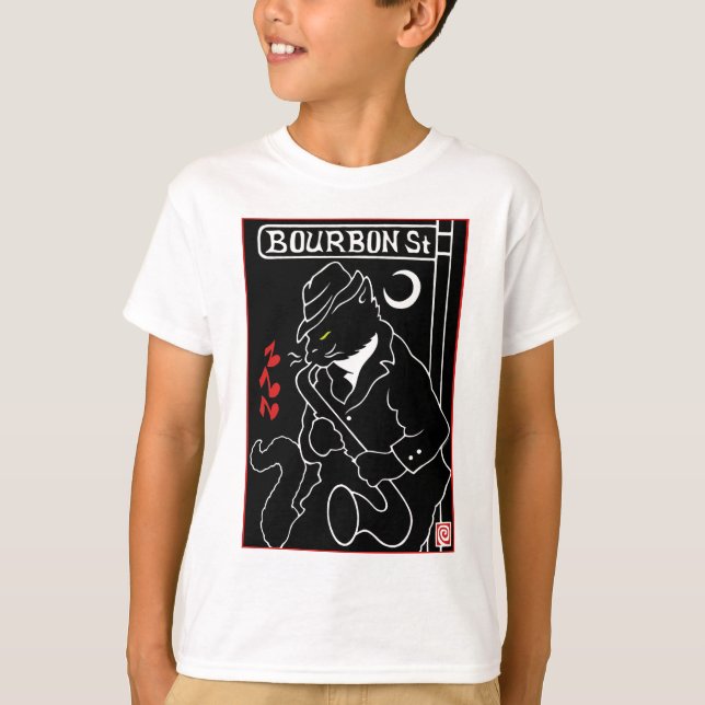Camiseta Gato de la calle Bourbon (Anverso)