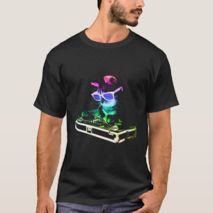 Camiseta Gato de la Casa Arcoiris Dj Cat Kitty