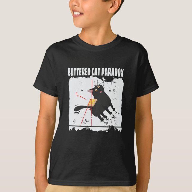 Camiseta Gato de la física de la matemática de la paradoja  (Anverso)