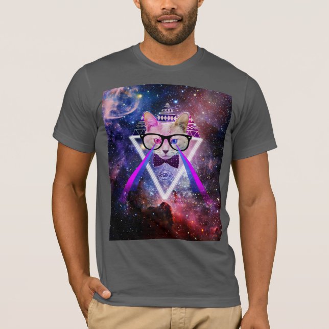 Camiseta Gato de la galaxia del inconformista (Anverso)
