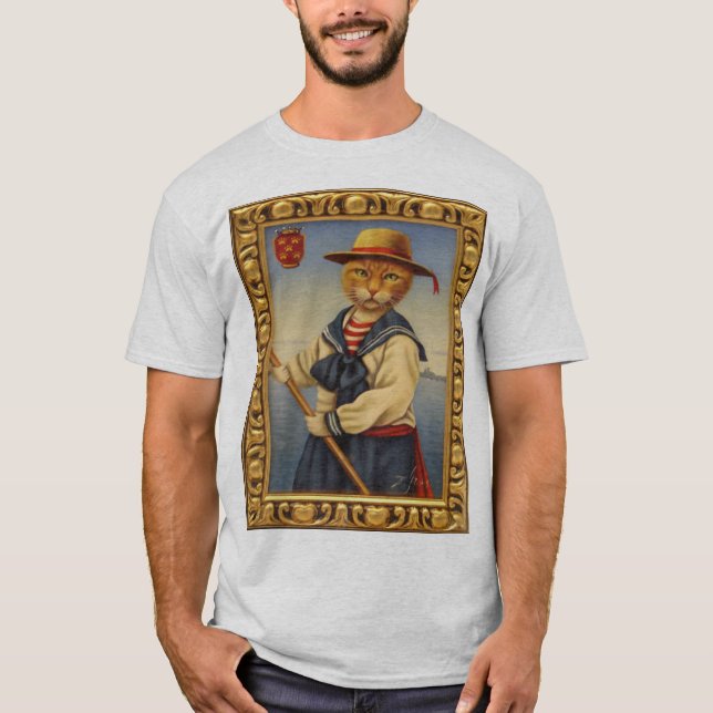 Camiseta ¡Gato de la góndola! (Anverso)