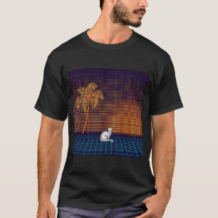Camiseta Gato de la guardia nocturna de neón
