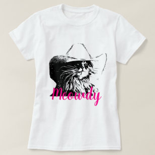 Camiseta Gato de la imagen del vector con el gorra de