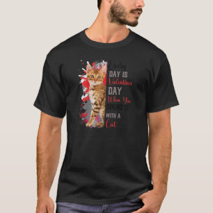 Camiseta Gato de la madre del pequeño gato Día de San Valen