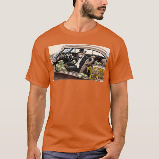 Camiseta Gato de la mafia dinero de hierba gatera chico de 