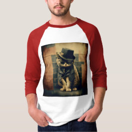Camiseta Gato de la mafia retro