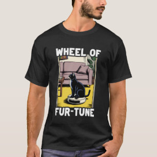 Camiseta Gato de la rueda de la Fur-Tuna en aspiradora robo