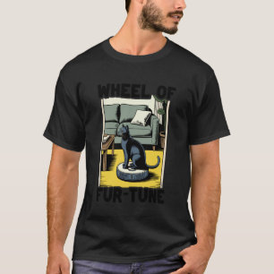 Camiseta Gato de la rueda de la Fur-Tuna en aspiradora robo
