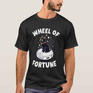Camiseta Gato de la Ruleta de la Fortuna Chiste Aspiradora 