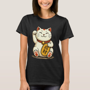 Camiseta Gato de la Suerte ?? Invocando la Riqueza Maneki-N