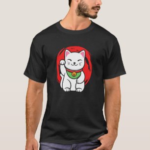 Camiseta Gato de la suerte japonés Maneki Neko Feng Shui ??