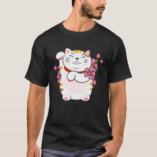 Camiseta Gato de la Suerte Maneki Neko
