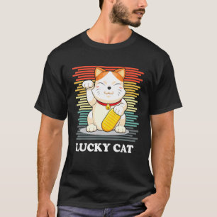 Camiseta Gato de la Suerte Maneki Neko