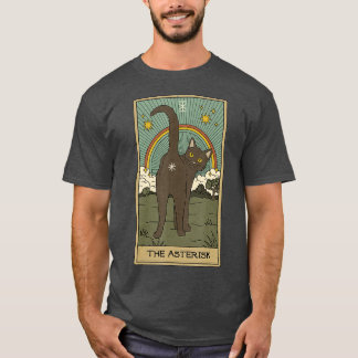 Camiseta Gato de la tarjeta Tarot El Asterisk Cósmico