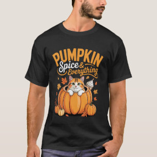 Camiseta Gato de la temporada de Pumpkin Spice y todo lo es