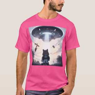 Camiseta Gato De La Ufo