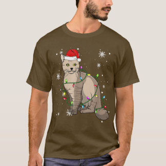 Camiseta Gato de LaPerm Navidades enciende a gato Navidad S