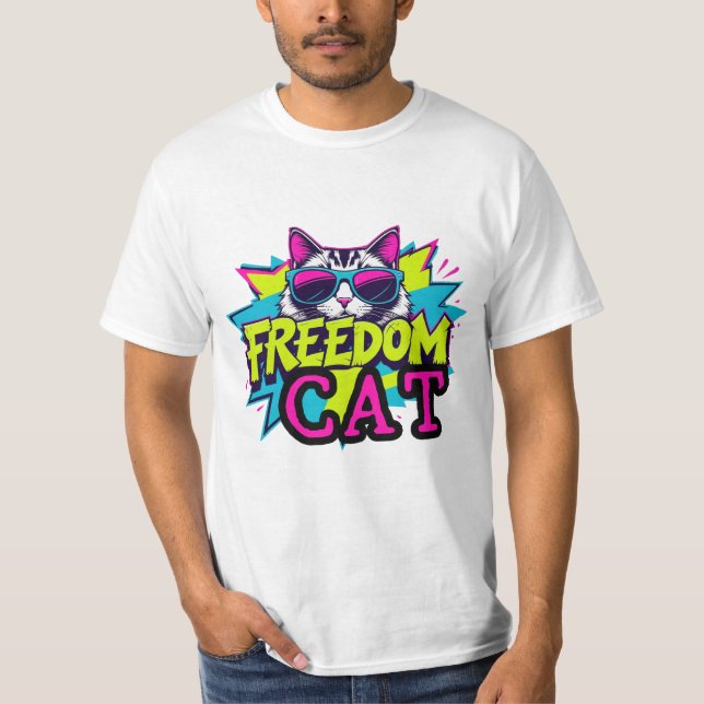 Camiseta Gato de libertad (Anverso)