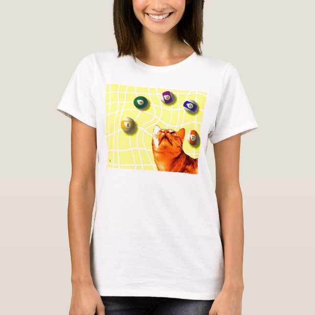 Camiseta Gato de los billares (Anverso)