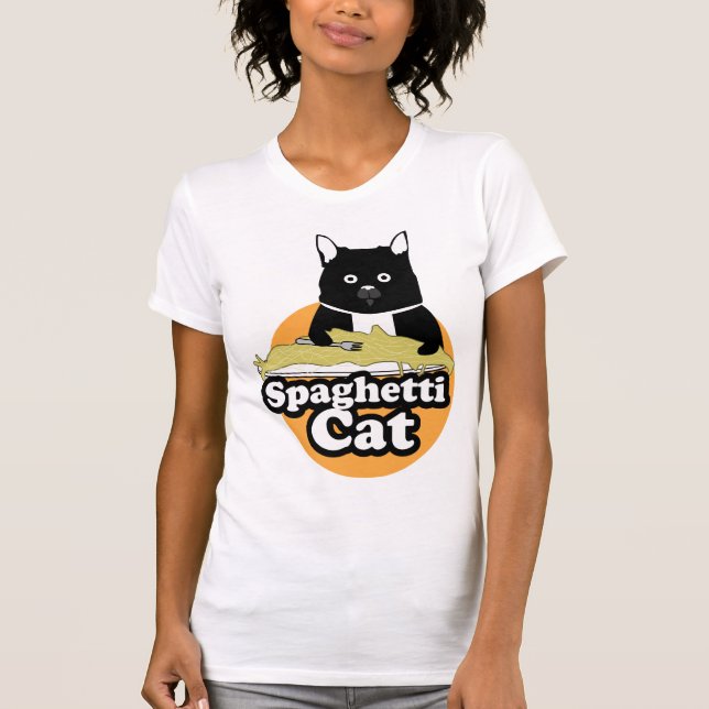 Camiseta Gato de los espaguetis (Anverso)