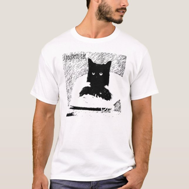 Camiseta Gato de los espaguetis (Anverso)