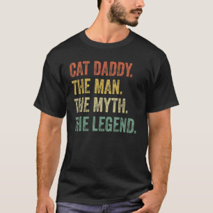 Camiseta Gato de los hombres de la vieja familia papá papá 