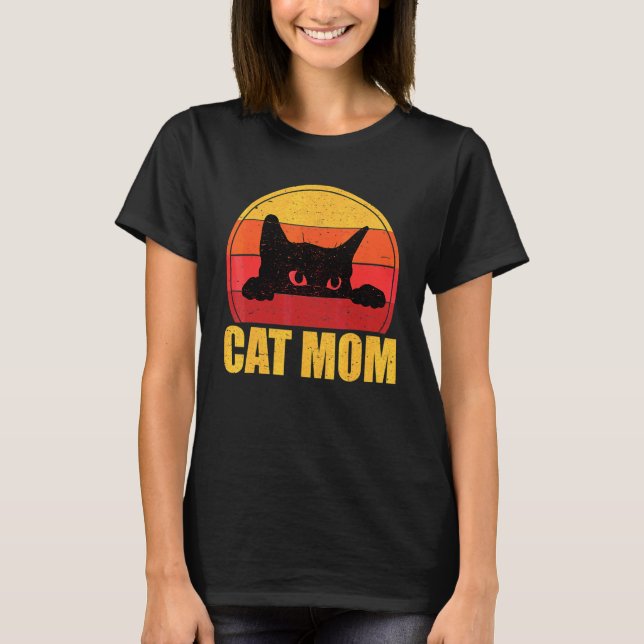 Camiseta Gato de madre de gato Ttee Gato del día de la madr (Anverso)