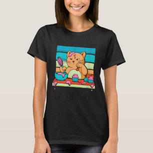 Camiseta Gato de magdalena divertido Horneando magdalenas H