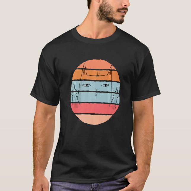 Camiseta gato de mal humor (Anverso)