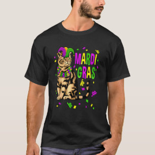 Camiseta Gato de Mardi Gras Nola Nueva Orleans Louisiana Ga